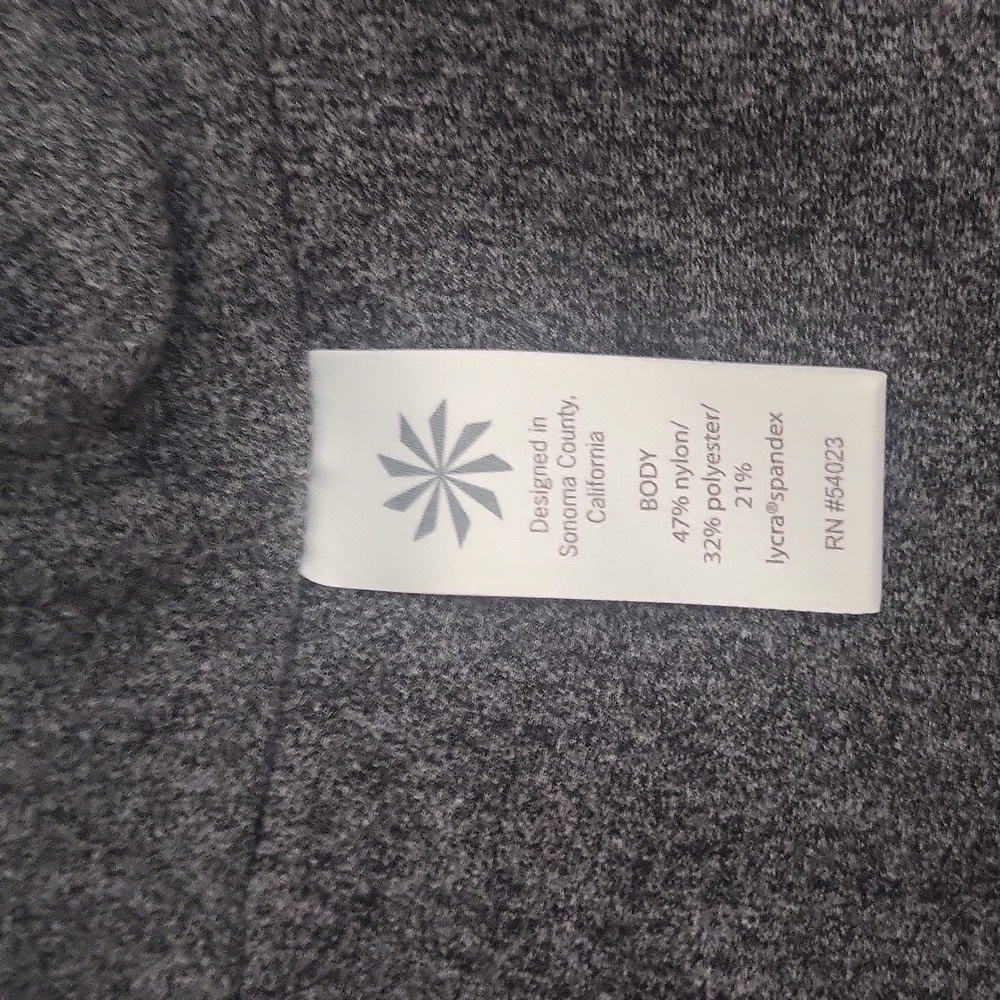 Athleta Womens S Grey Contrast Stitch Capri Leggins Active Stretch Workout - Picture 5 of 8